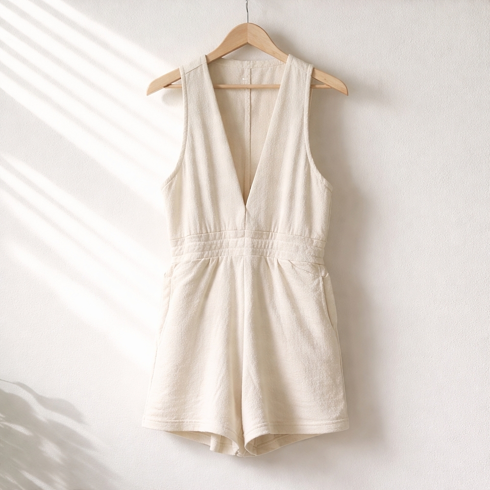 Mono B Cream Textured Fabric